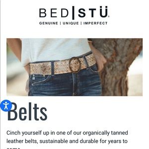 XS Soft Woven Leather Belt